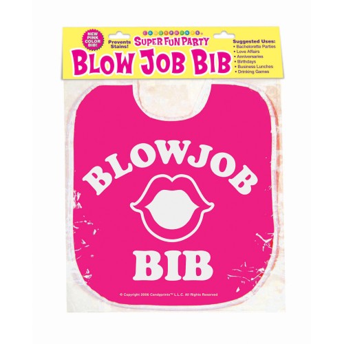 Hilarante Bib de Sorpresa Blow Job Rosa