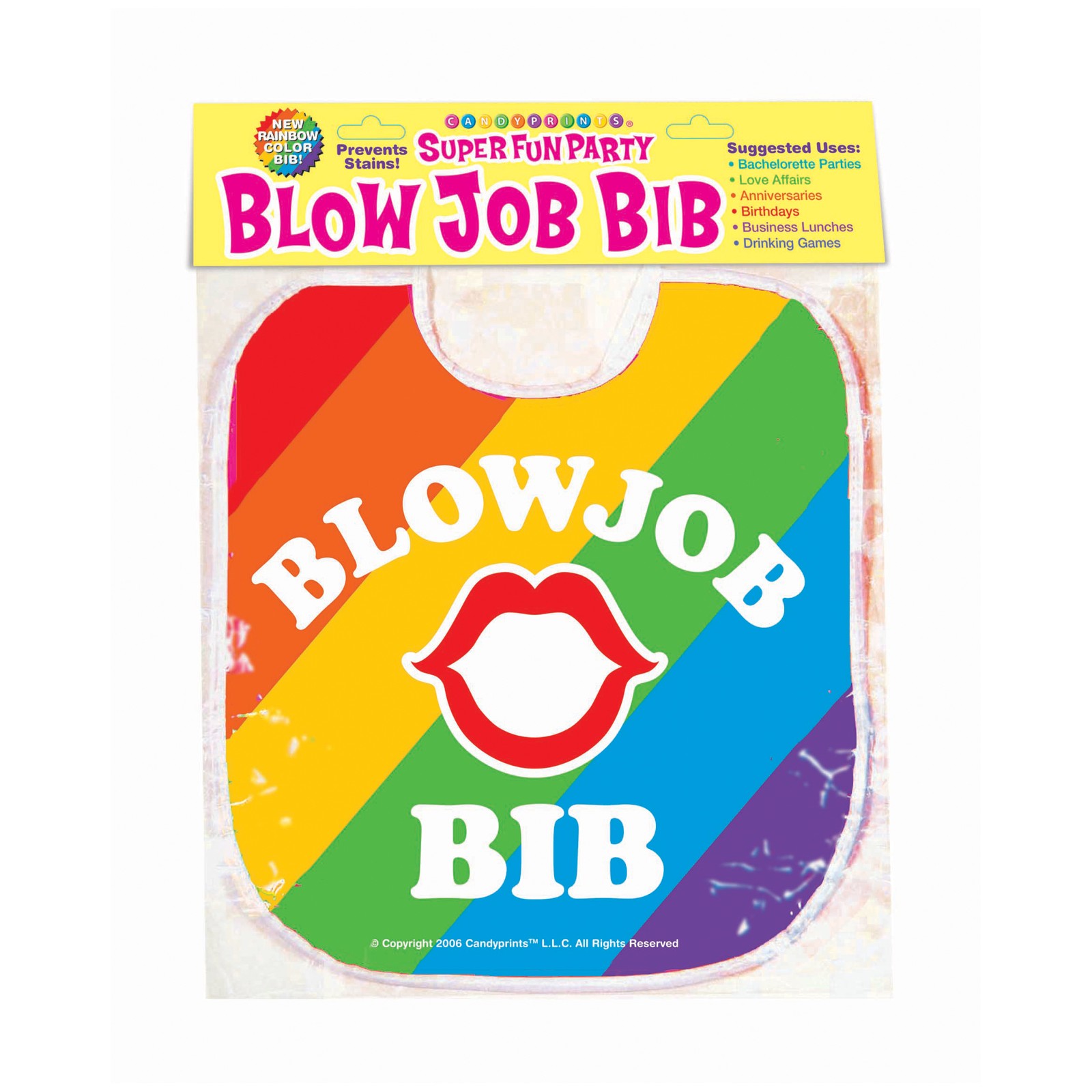 Blow Job Bib Rainbow