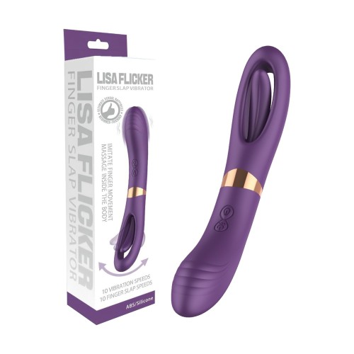 Vibrador G-Spot Lisa con Función de Golpeteo - Púrpura