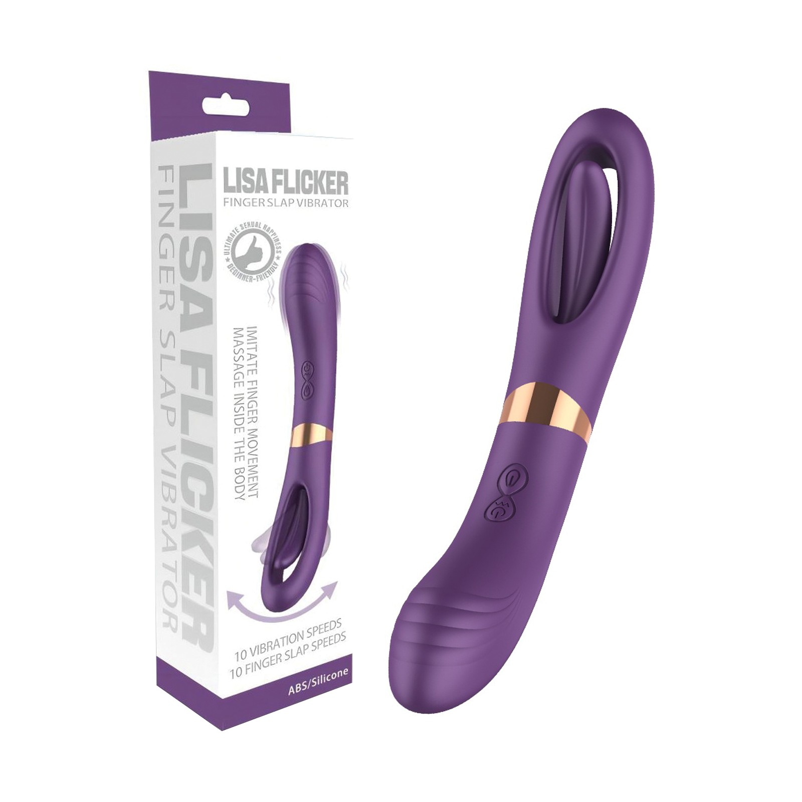 Lisa Purple G-Spot Vibrator with Flicking Function