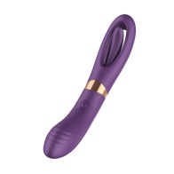 Lisa Purple G-Spot Vibrator with Flicking Function