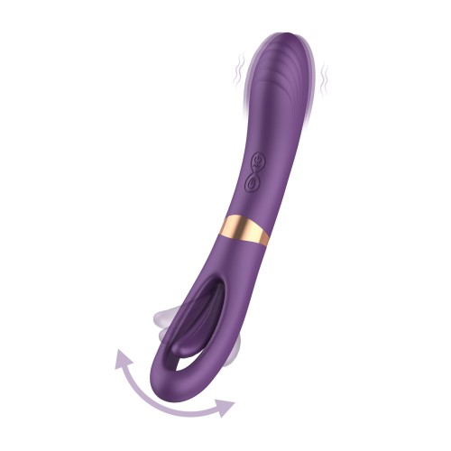 Lisa Purple G-Spot Vibrator with Flicking Function