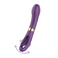 Lisa Purple G-Spot Vibrator with Flicking Function