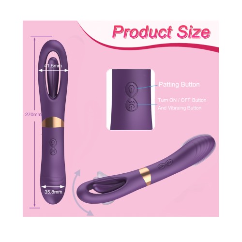 Lisa Purple G-Spot Vibrator with Flicking Function