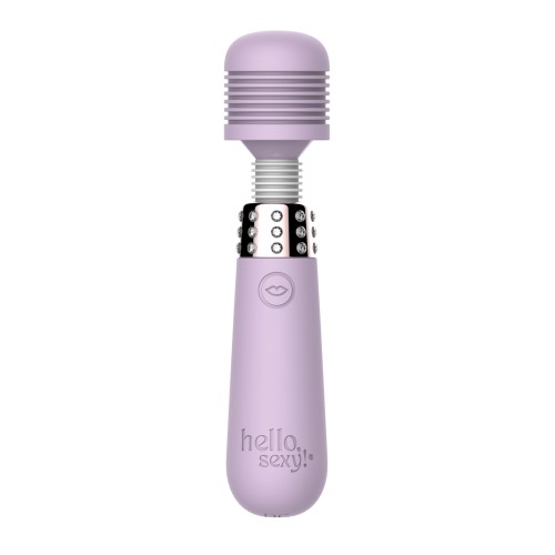 Hello Sexy! Bling Bling Mini Wand Massager - Lilac