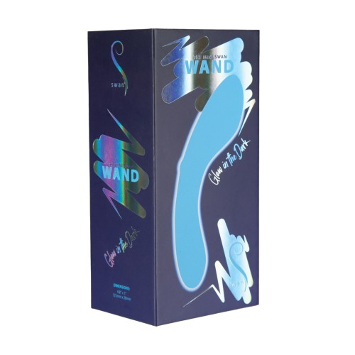 Vibrador Mini Swan Wand - que Brilla en la Oscuridad