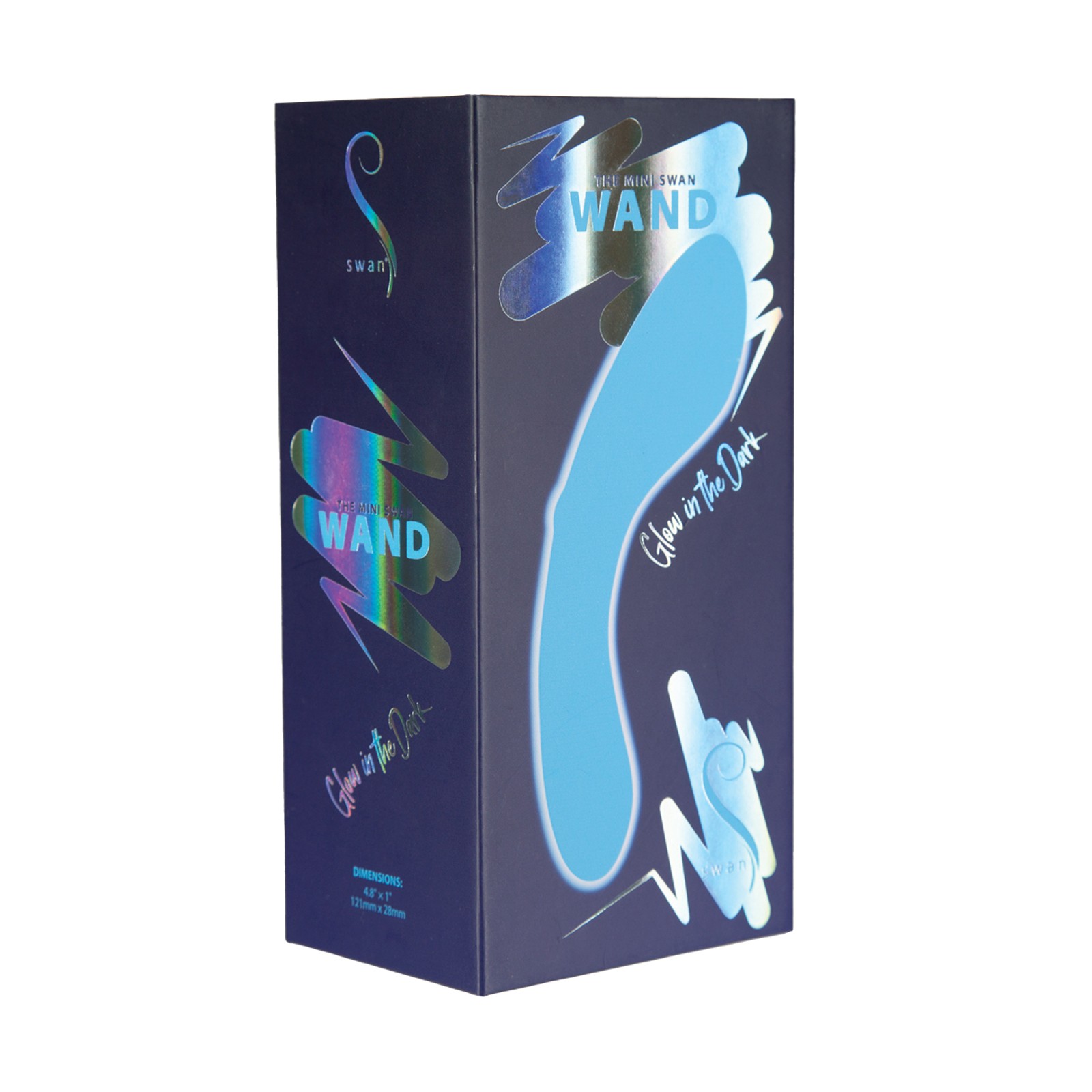 Vibrador Mini Swan Wand - que Brilla en la Oscuridad