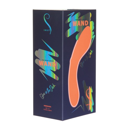 The Mini Swan Wand Glow in the Dark Orange