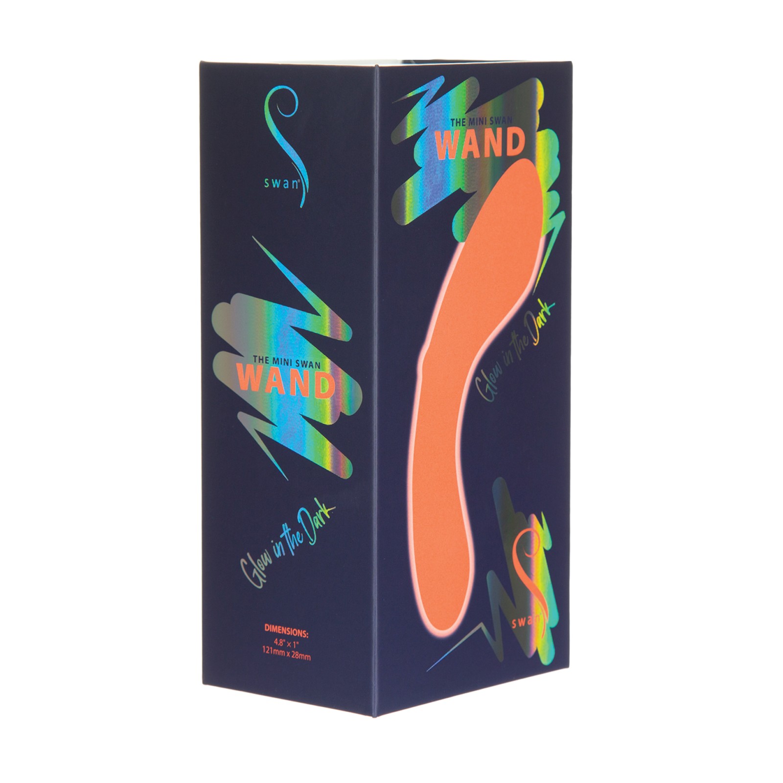 The Mini Swan Wand Glow in the Dark Orange