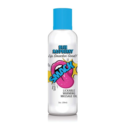 Smack Warming Lickable Massage Oil Blue Raspberry