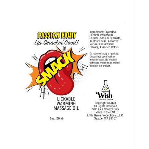 Smack Warming Massage Oil for Sensual Massages