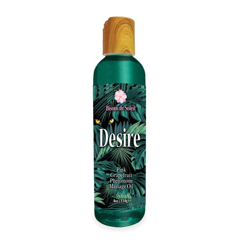 Desire Pheromone Massage Oil - 4 oz Pink Grapefruit