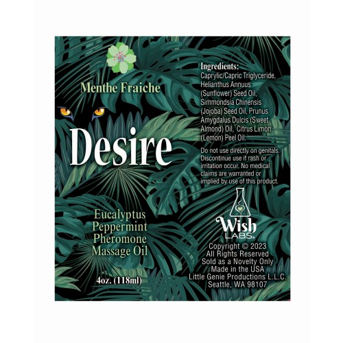 Desire Pheromone Massage Oil for Sensual Experiences