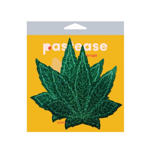 Pastease Glitter Pot Leaf Nipple Covers for Playful Fun