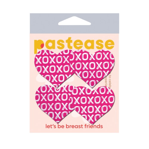 Pastease Petites XO Hearts Nipple Pasties in Pink