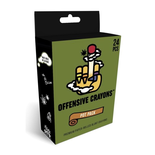 Wood Rocket Pot Pack Offensive Crayons