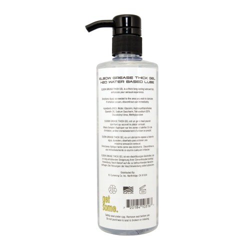 Elbow Grease H2O Classic Thick Gel 16 oz Pump