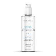 Wicked Sensual Care Simply Timeless Aqua Water Based Lubricant 4 oz