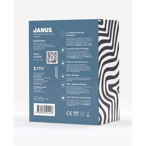 Zini Janus Lamp Iron Masajeador Prostático de Precisión para Placer Absoluto