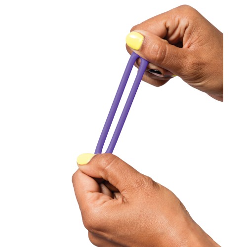 Romp Remix Trio Stretch Penis Rings Set in Purple