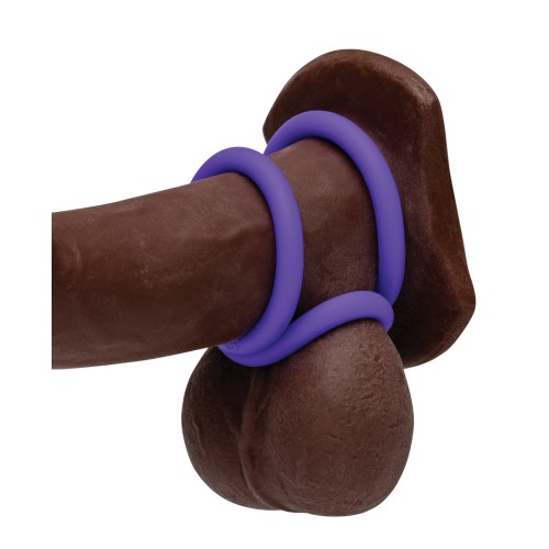 Romp Remix Trio Stretch Penis Rings Set in Purple