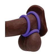 Romp Remix Trio Stretch Penis Rings Set in Purple