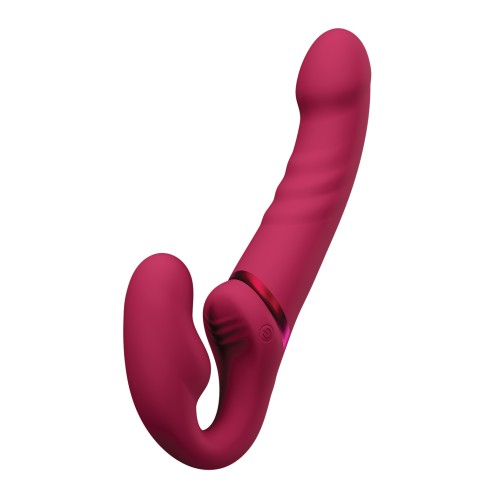 Lovense Lapis Vibrating Strapless Strap-On for Shared Pleasure