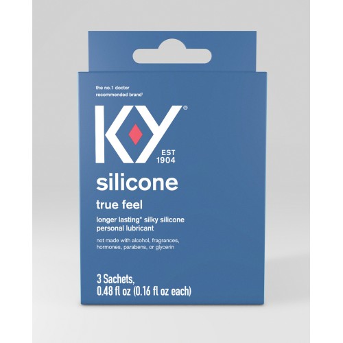 K-Y Lubricante de Silicona Pack de 3