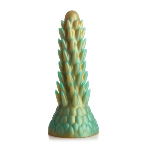 Creature Cocks Stegosaurus Spiky Dildo Teal Gold