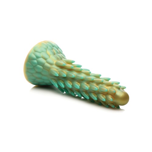 Creature Cocks Stegosaurus Spiky Dildo Teal Gold