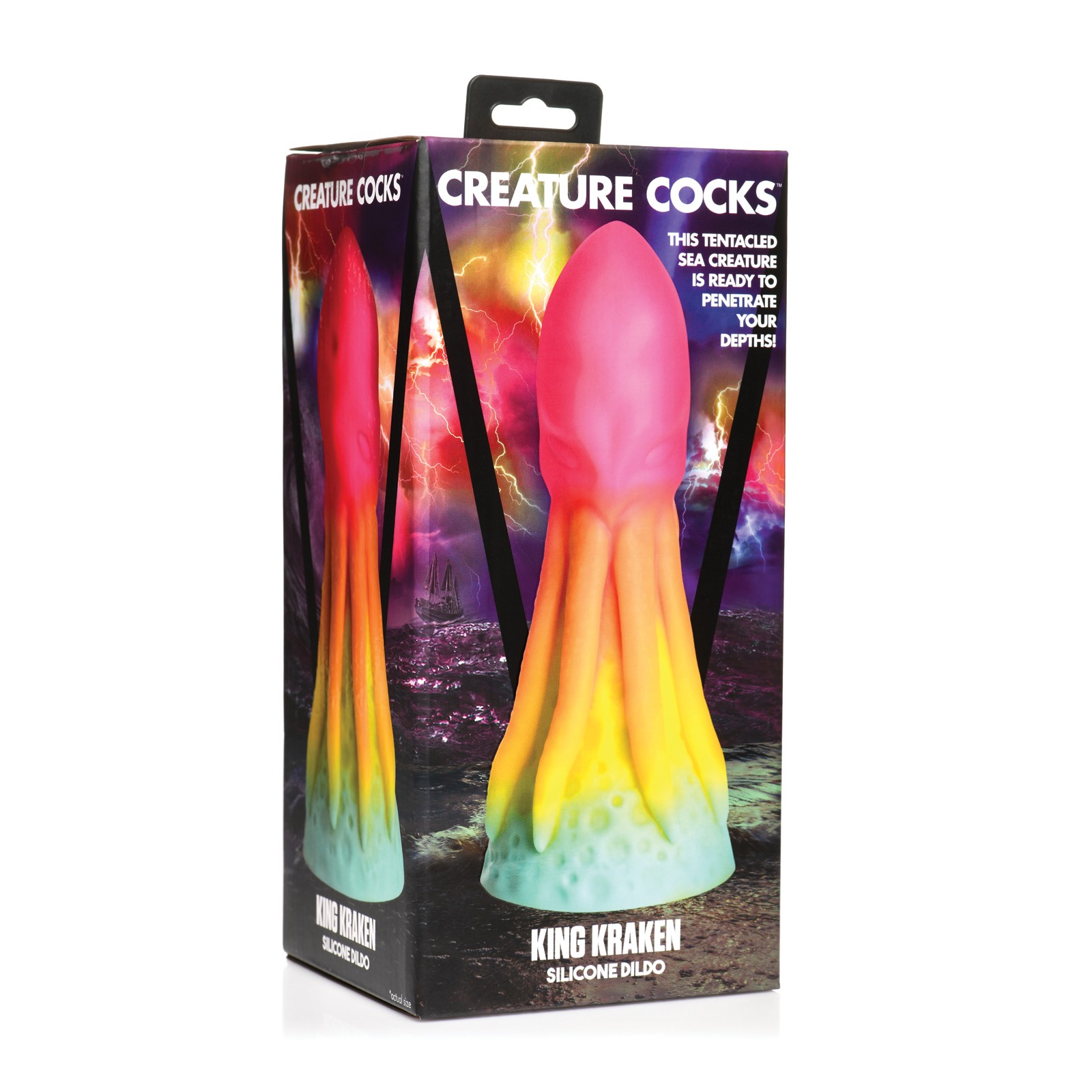 Creature Cocks King Kraken Silicone Dildo Multi Color