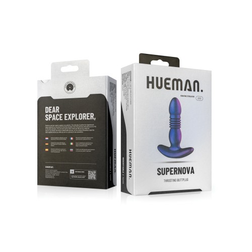 Hueman Supernova Thrusting Butt Plug Purple