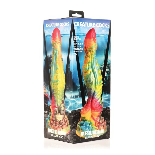 Majestic Merman Silicone Dildo Multi Color