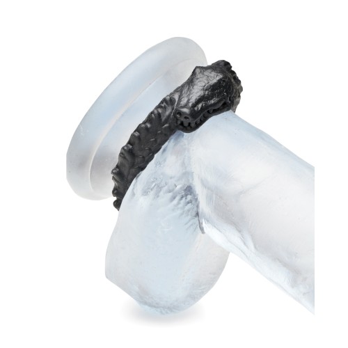 Creature Cocks Caiman Silicone Cock Ring Black