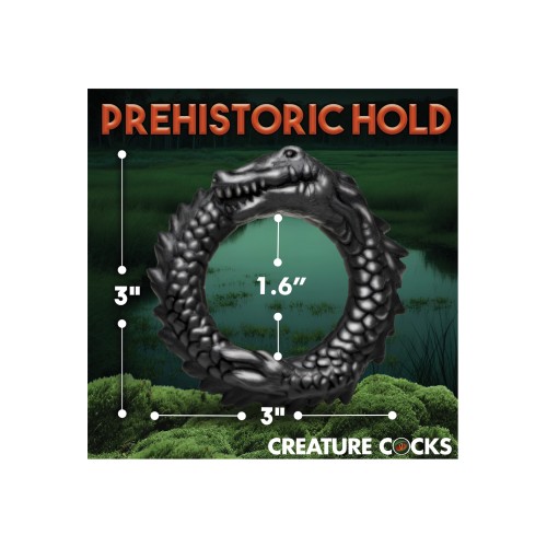 Creature Cocks Caiman Silicone Cock Ring Black