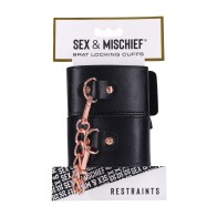 Esposas Bloqueables Sex & Mischief Brat - Bondage Emocionante