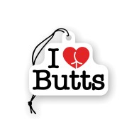 Ambientador I Love Butts de Wood Rocket - Manzana