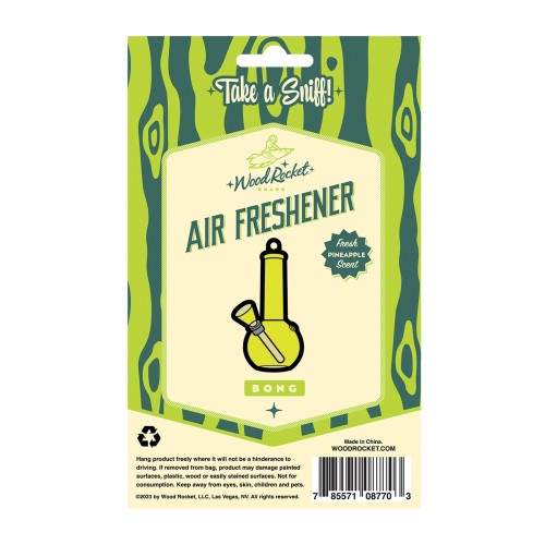 Wood Rocket Pineapple Air Freshener