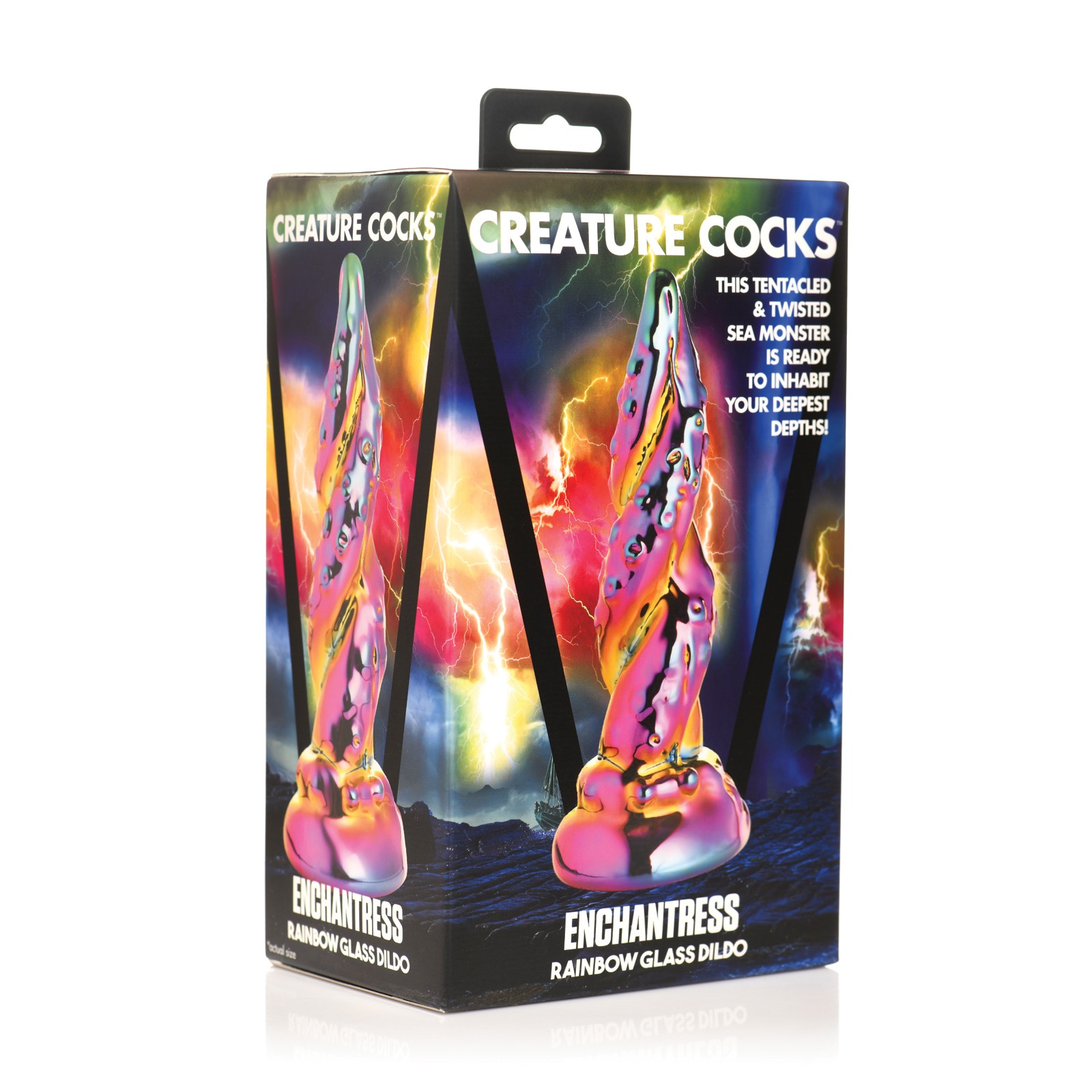 Enchantress Rainbow Glass Dildo by Creature Cocks