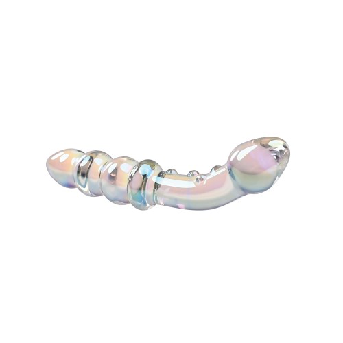 Dildo de Vidrio Doble Playboy Pleasure Jewels c/Bolas Anales