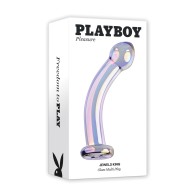 Playboy Jewels King Dildo Clear for Temperature Play