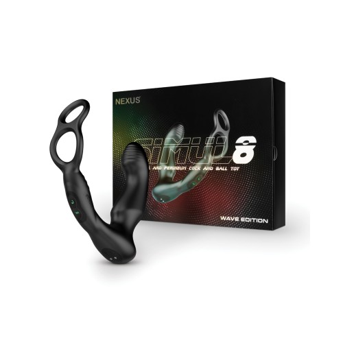 Nexus Simul8 Wave Dual Cock Ring Black