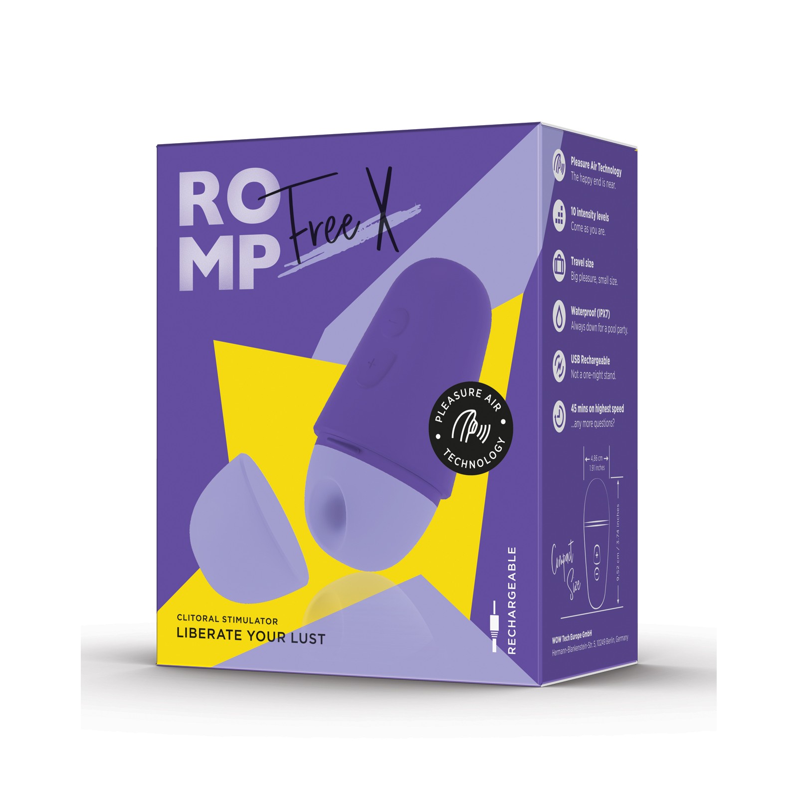 ROMP Free X Travel Clitoral Vibrator