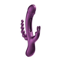 Vibrador Conejito Trilux con Dedos Kinky para Estimulación Última