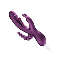 Vibrador Conejito Trilux con Dedos Kinky para Estimulación Última