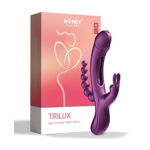 Vibrador Conejito Trilux con Dedos Kinky para Estimulación Última