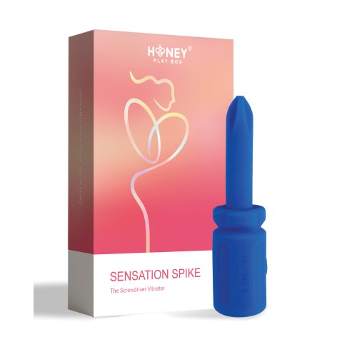 Sensation Spike Screwdriver Vibrator Blue - Powerful Compact Vibrator