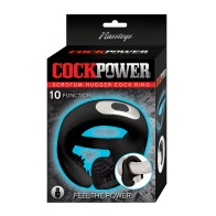 Cockpower Scrotum Hugger Vibrating Ring Black