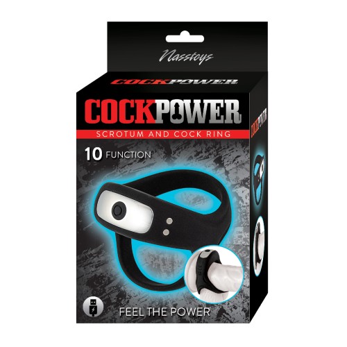 Cockpower Scrotum and Cock Ring Black