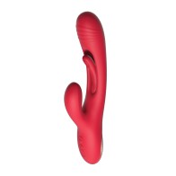 Vibrador Conejito G-Spot Tapping Bora Rojo